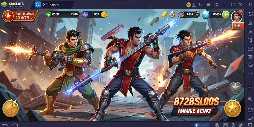 Tangkapan layar gameplay 8728SLOTS yang penuh aksi dan seru.