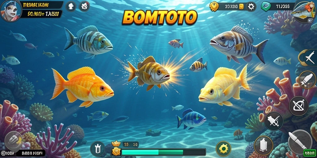 Tangkapan layar gameplay menakjubkan dari BOMTOTO yang penuh aksi.