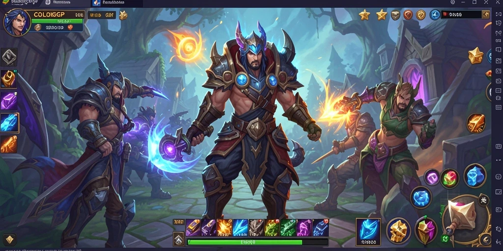 Tampilan spektakuler dari gameplay ARPG dalam COLOKSGP.