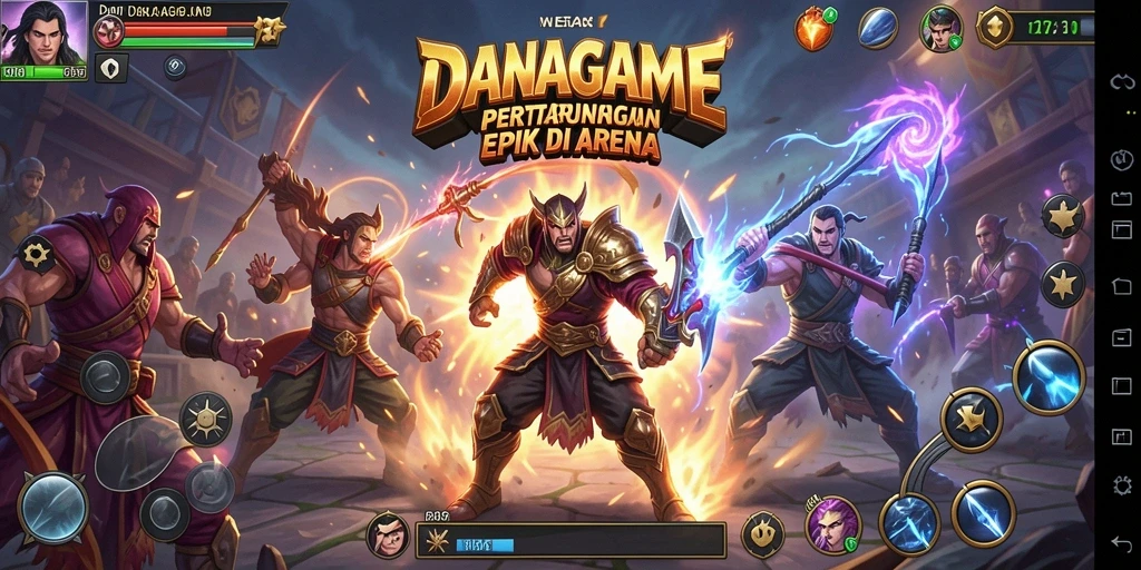 Tampilan grafis menakjubkan dari gameplay Fighting yang intens.