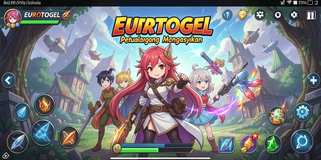 Tampilan gameplay menarik dan karakter Anime yang beragam.