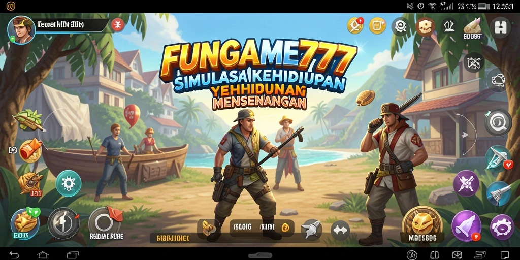 Tampilan gameplay menakjubkan dalam FUNGAME777.