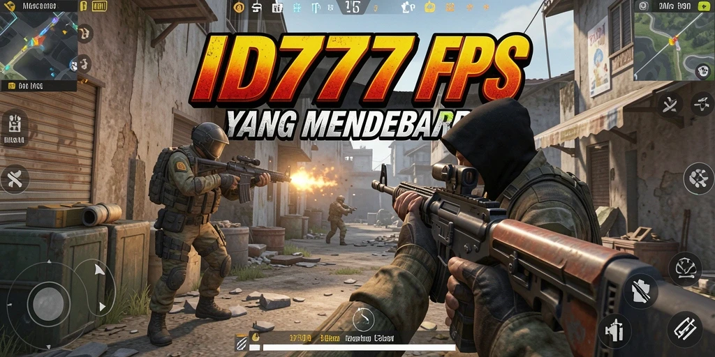 Gameplay mendebarkan di ID777 dalam pertempuran FPS intens.
