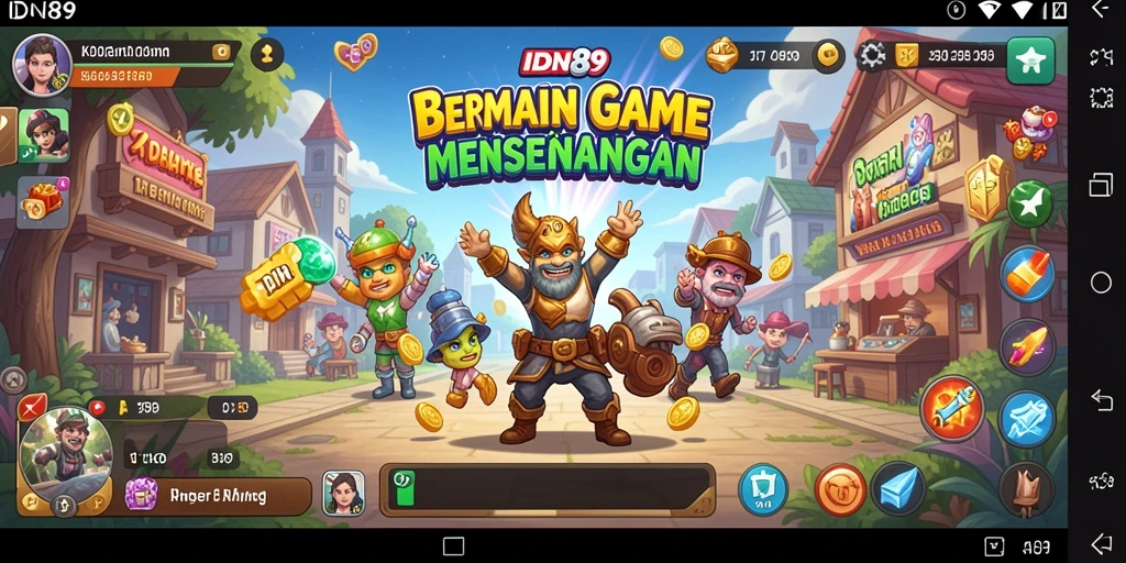 Screenshot gameplay IDN89 menampilkan momen santai dan interaksi gameplay yang menarik.