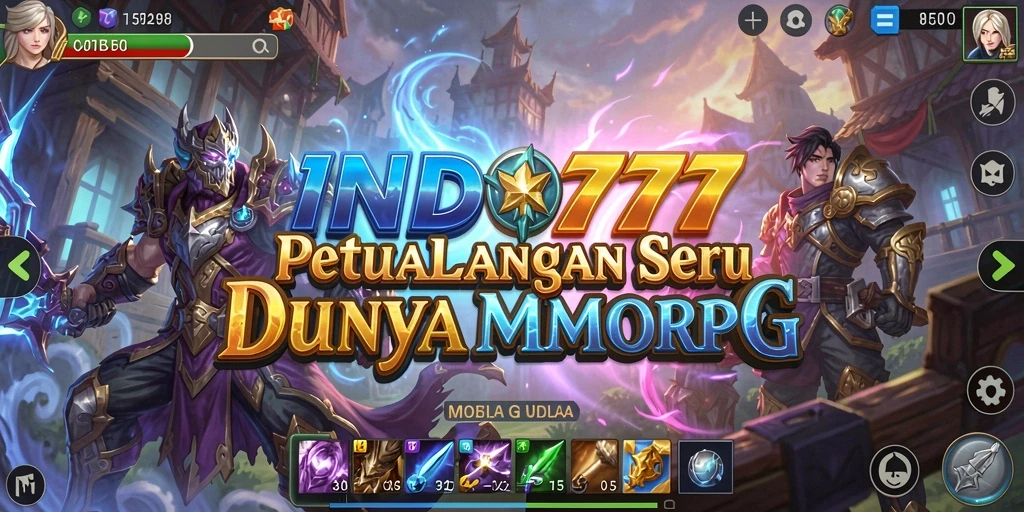 Tangkapan layar gameplay INDO777 yang menunjukkan aksi seru dalam dunia MMORPG.