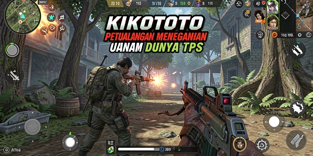 Screenshot KIKOTOTO menunjukkan aksi mendebarkan dalam gameplay TPS.