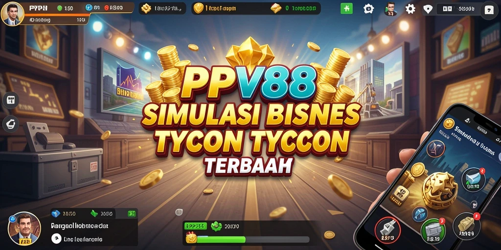 Tampilan utama gameplay PPV88 yang menggambarkan simulasi bisnis yang menarik.