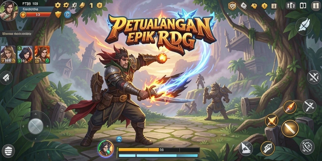 Tampilan gameplay PT89 yang memukau dalam petualangan RPG.