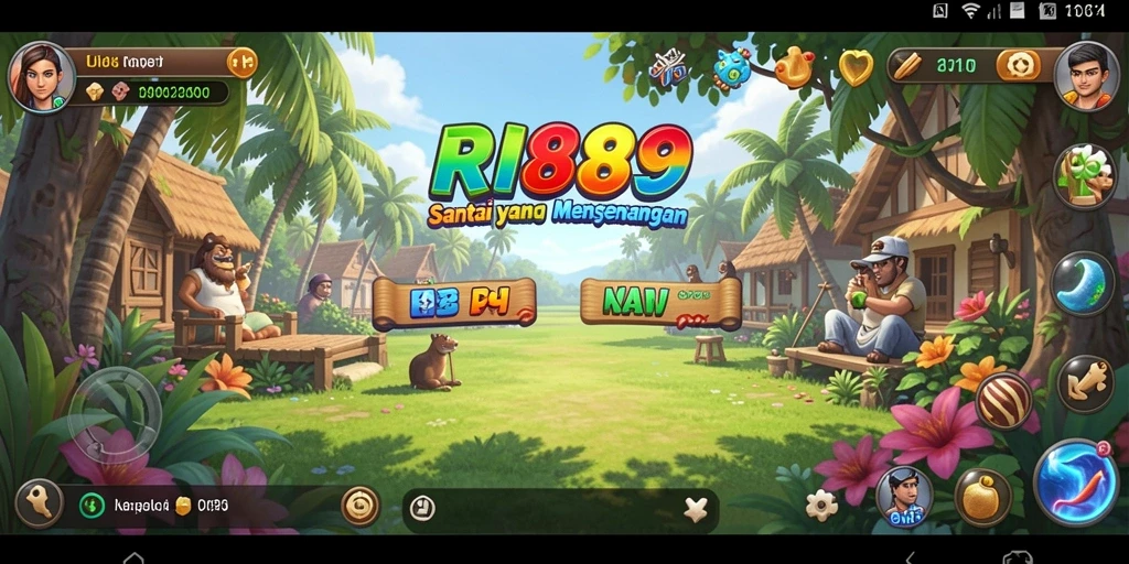 Tampilan gameplay RI889 yang ceria dan menarik.