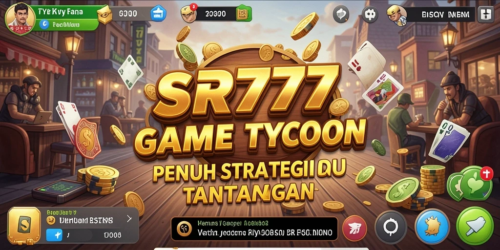 Screenshot gameplay SR777 yang menampilkan strategi bisnis yang mendalam.