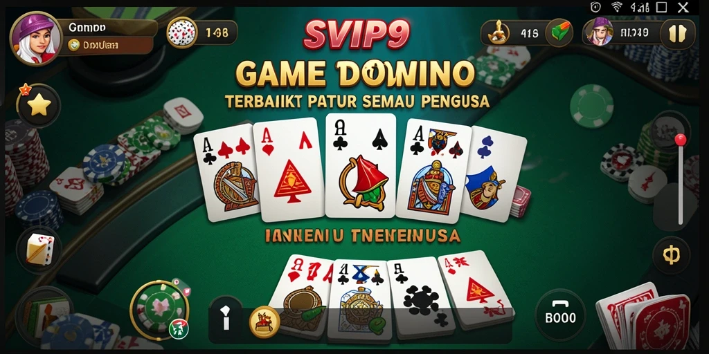 Screenshot gameplay SVIP9 yang menampilkan momen seru permainan Domino.
